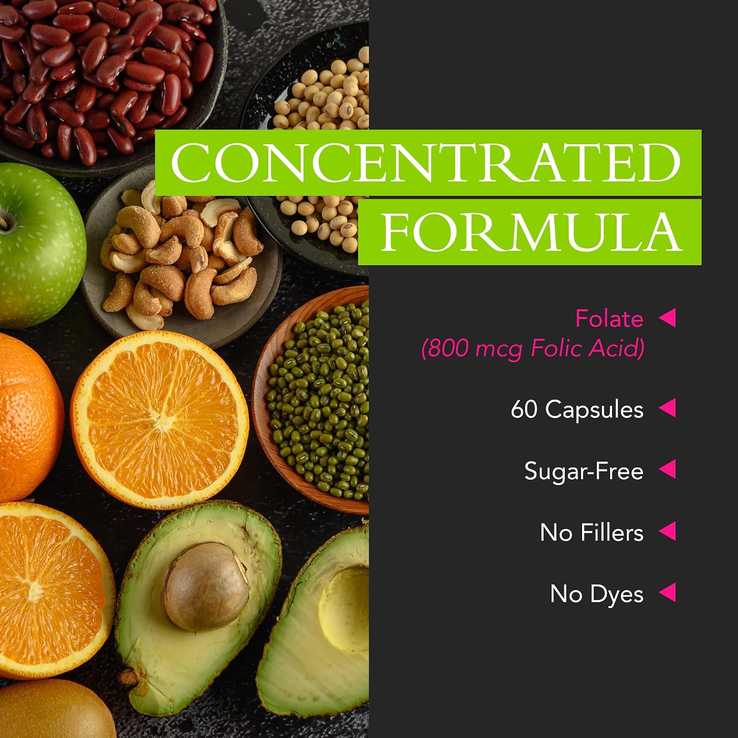 Xtravit Ácido Fólico 800 mcg – Complemento para Embarazo, Lactancia y Postparto – 60 Comprimidos Veganos