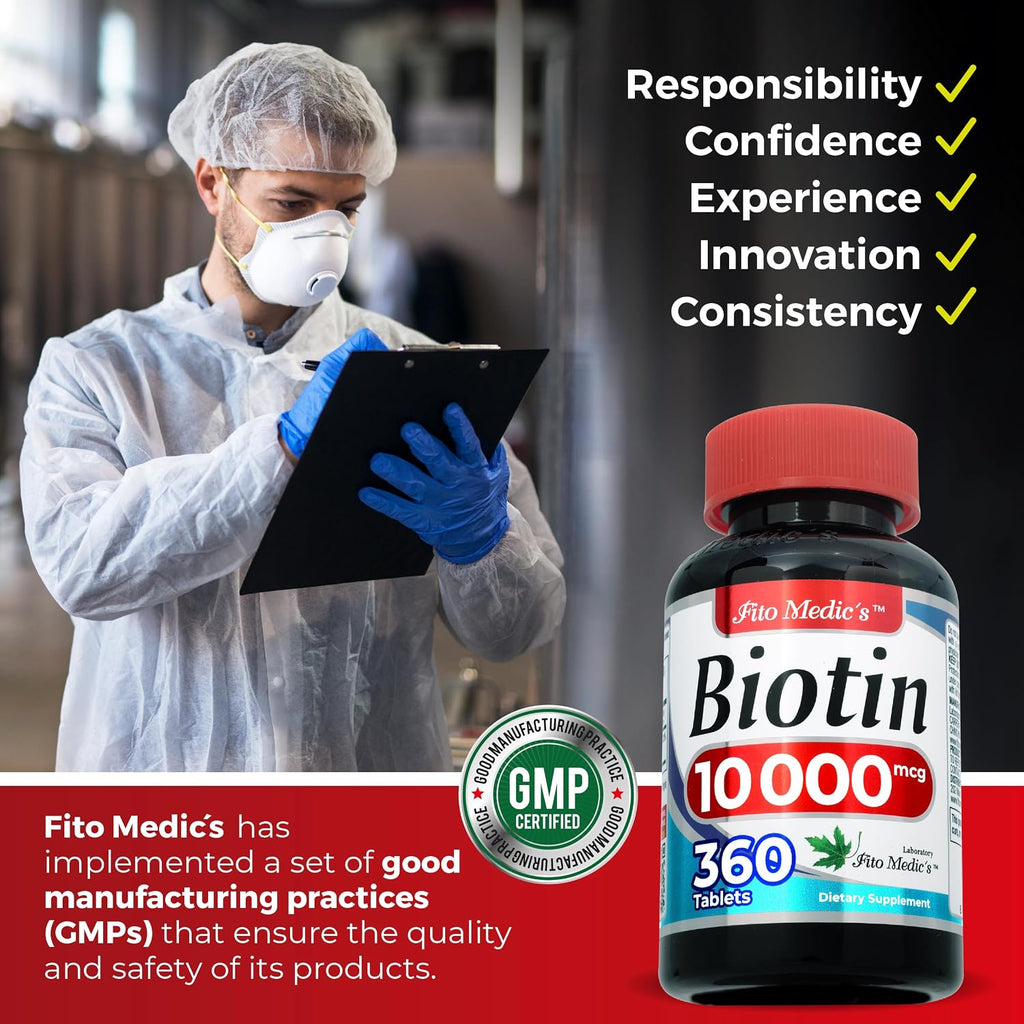 FITO MEDIC'S Lab Biotina 10000mcg - 360 Comprimidos