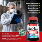 FITO MEDIC'S Lab Biotina 10000mcg - 360 Comprimidos