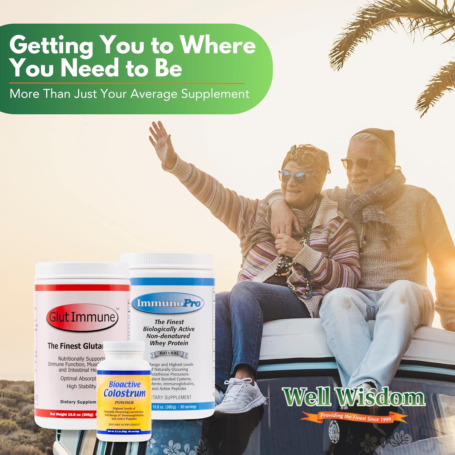 Calostro Bioactivo Well Wisdom 60g Suplemento Bovino en Polvo
