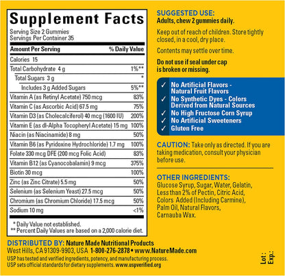 Nature Made Multi for Him - Multivitaminas en gominolas para hombres, 70 unidades – Image 10