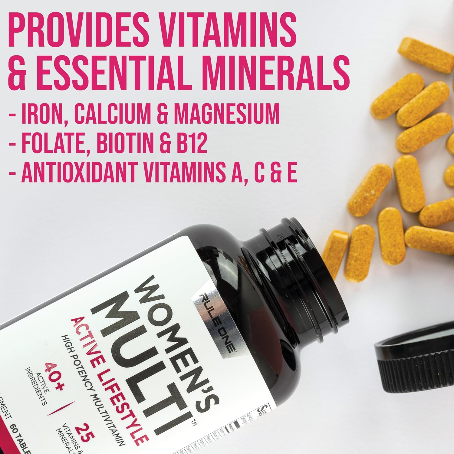 Rule 1 Proteins Women's Multi - Multivitamínico para Mujeres, 60 Comprimidos
