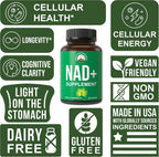 Peak Performance Suplemento de NAD de Alta Pureza en Cápsulas para Mujeres y Hombres