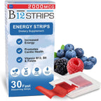 Essential Source Sublingual Strips with Vitamin B12, Biotin, B6 & Folate - 2000 mcg Methylcobalamin - 30 Strips