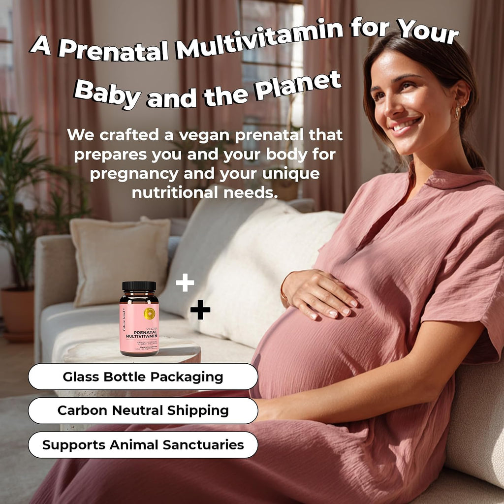 Future Kind Vitamina Prenatal - Embarazo, Lactancia y Bienestar con DHA y L-Metilfolato - Suplemento de Folato para Mujeres con Vitamina D, E, Hierro, Omega-3 y Biotina (60 Cápsulas)