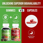 VITINITY Gominolas de Frutas y Verduras - Suplemento Multivitamínico Vegano, 60 unidades (30 días)