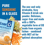 Ener-D Sugar Free Multivitamin Drink Mix - Sabor Naranja, 24 Sobres