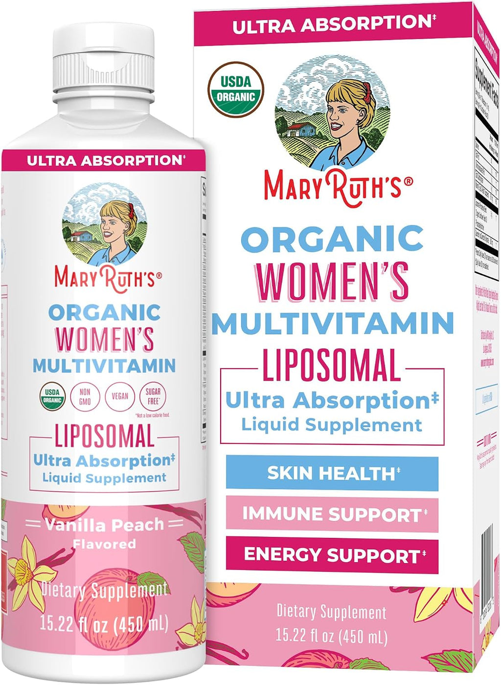 MaryRuth’s Organic Women’s Multivitamin Liposomal - Multivitamínico Líquido para Mujeres