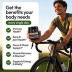 Alpha Tribe Multivitamínico para Hombres con Sea Moss, Aceite de Semilla Negra, Ashwagandha, Cúrcuma, Vitamina C y más