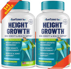 Height Growth Maximizer - Suplemento de Crecimiento Óseo para Adolescentes y Jóvenes - Pack de 2 (60 comprimidos cada uno)