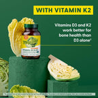 MegaFood Vitamina D3 5000 UI con Vitamina K2 - 60 Cápsulas Vegetarianas
