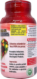 Elias Organic Products Presion Alta Chinese Salvia Gynostemma AJO Castno de Indias