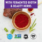 New Chapter Hair Skin & Nails con Biotina Fermentada y Astaxantina, 30 Cápsulas Vegetarianas