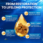 Golosinas de Omega 3 para perros (200 uds) - Piel y pelaje