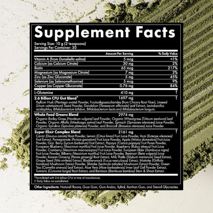 WelleCo The Super Elixir Daily Greens Powder – Acai, granada y semilla de uva: Ricos en polifenoles y – Image 6