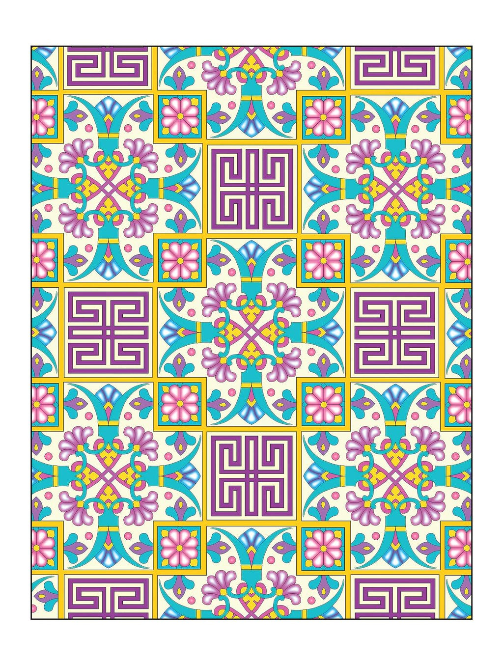 Creative Haven. Libro de colorear de diseños de azulejos elegantes (libros de colorear para adultos: arte y diseño)