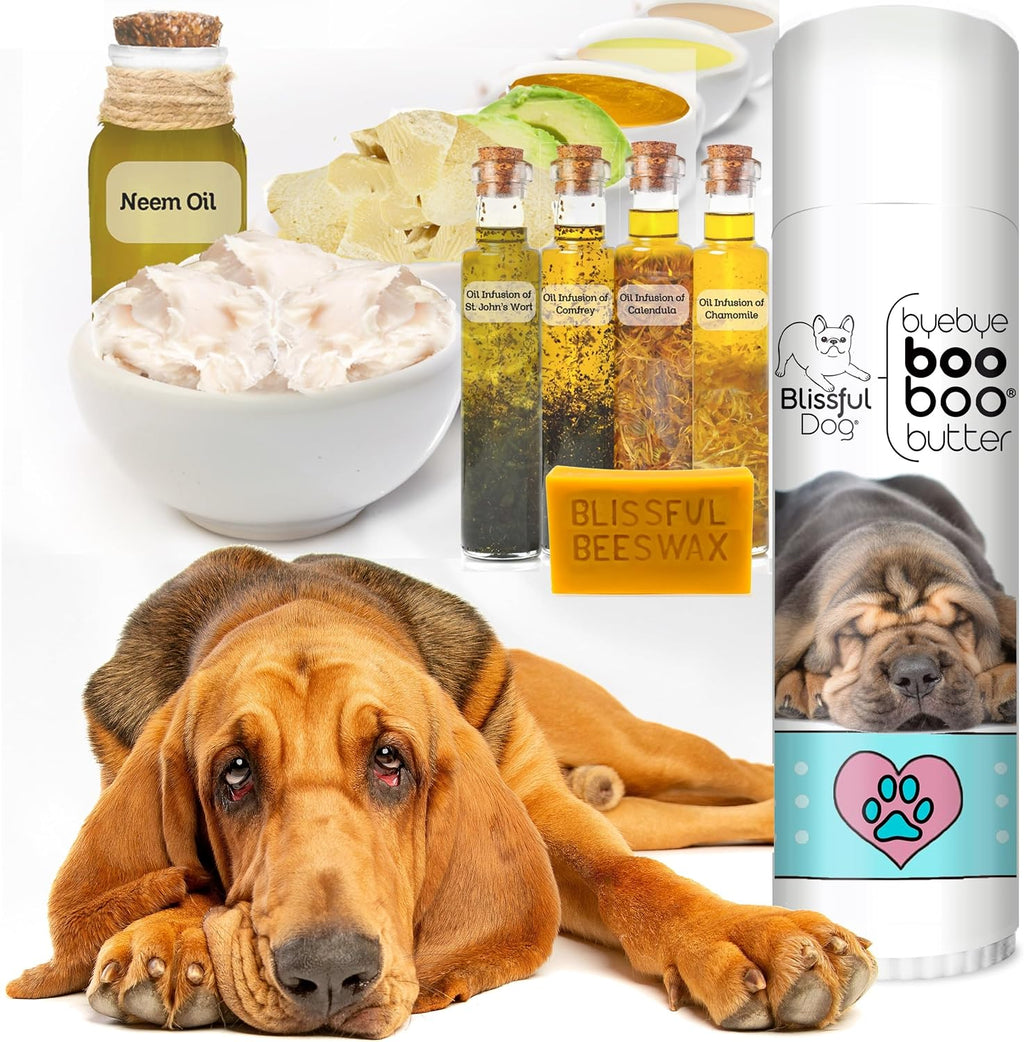 The Blissful Dog .50 oz Tubo de Mantequilla Booboo para Basset Hound