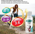 OptiBiomega Fish Oil for Dogs and Cats - Omega 3, Omega 6 and Zinc - 100 ml