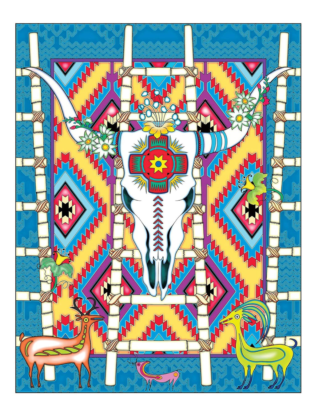 Creative Haven Native American Designs: Libro para colorear para adultos