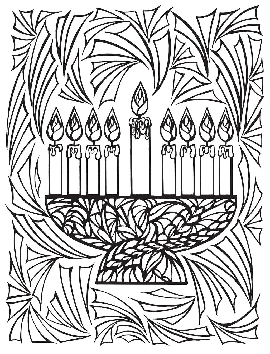 Creative Haven: Artistic Jewish Designs Coloring Book for Adults