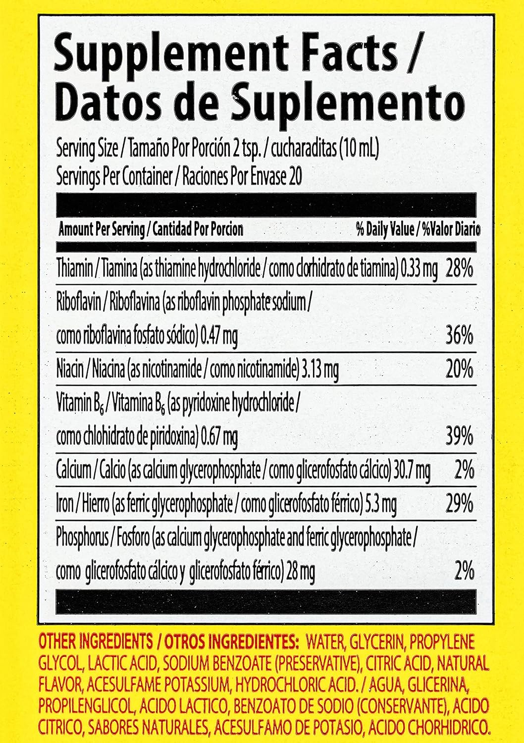 Nutrophos- Suplemento Líquido de Vitaminas y Minerales (200ml)
