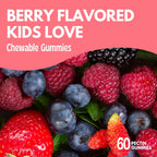 Viteey Gominolas Multivitamínicas para Niños con Probióticos - 60 Gominolas Sabor a Bayas