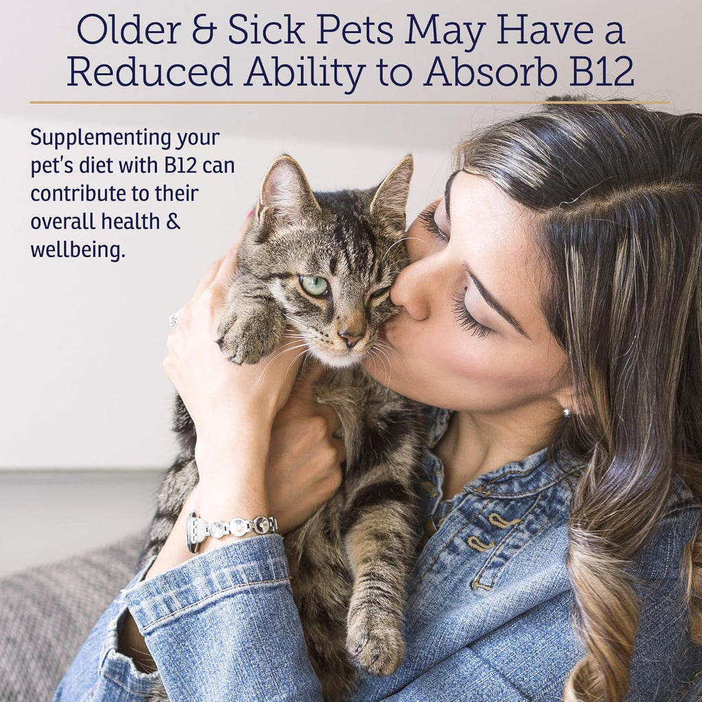RX Vitamins B12 para Perros y Gatos - Suplemento Líquido para Apoyo Digestivo y Nervioso - 118 ml (4 oz)