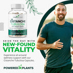 Cistanche Tubulosa con Fadogia Agrestis - Promueve la Vitalidad - Suplementos Naturales para Hombres y Mujeres con Bioperina de Powered X Plants, 90 Porciones