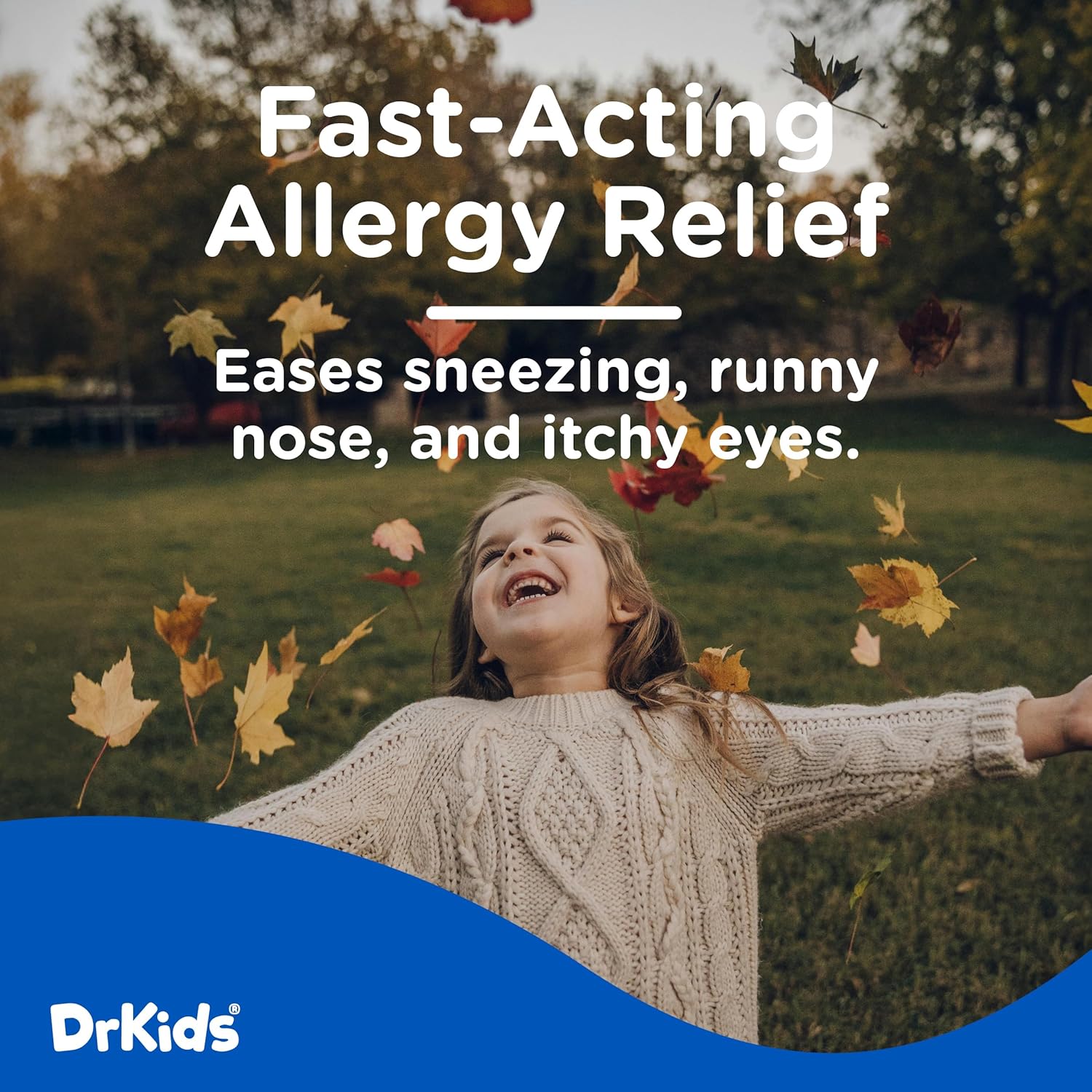 Dr. Kids Medicina Infantil para Alergias, Sabor Bayas Mixtas, 20 Viales Premedidos con Difenhidramina 12.5 mg