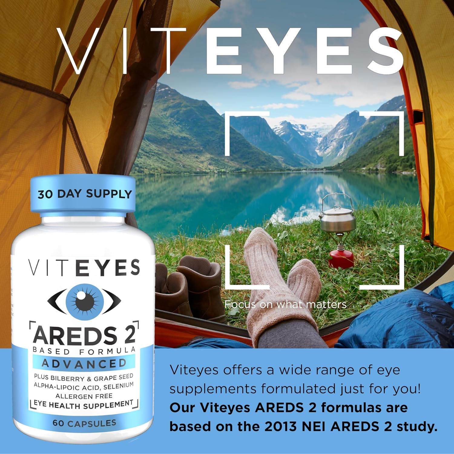 Viteyes AREDS 2 Advanced Complemento Macular con Luteína y Antioxidantes, 60 Cápsulas