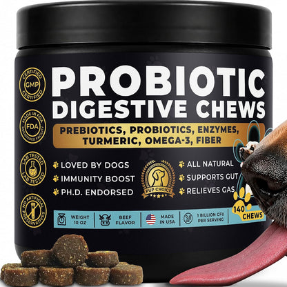 Pup Choice Probiotics para Perros - – Equilibrio de la flora intestinal: Las cepas probióticas contribuyen a – Image 1