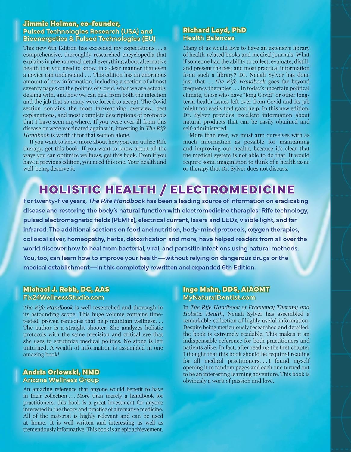 The Rife Handbook of Frequency Therapy and Holistic Health 6th Edition Hardcover