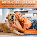 Pharmaceuticals EZ Chew Omega-3 Fatty Acid Soft Chew Max Strength para Perros Grandes y Gigantes - 150 unidades