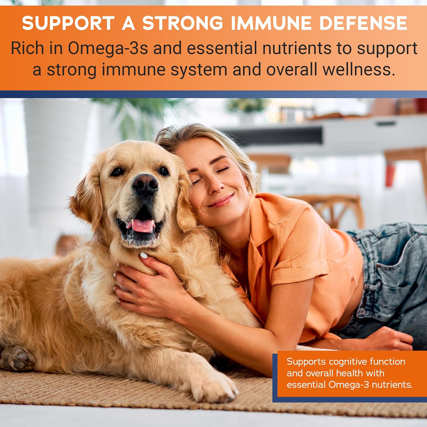 Pharmaceuticals EZ Chew Omega-3 Fatty Acid Soft Chew Max Strength para Perros Grandes y Gigantes - 150 unidades