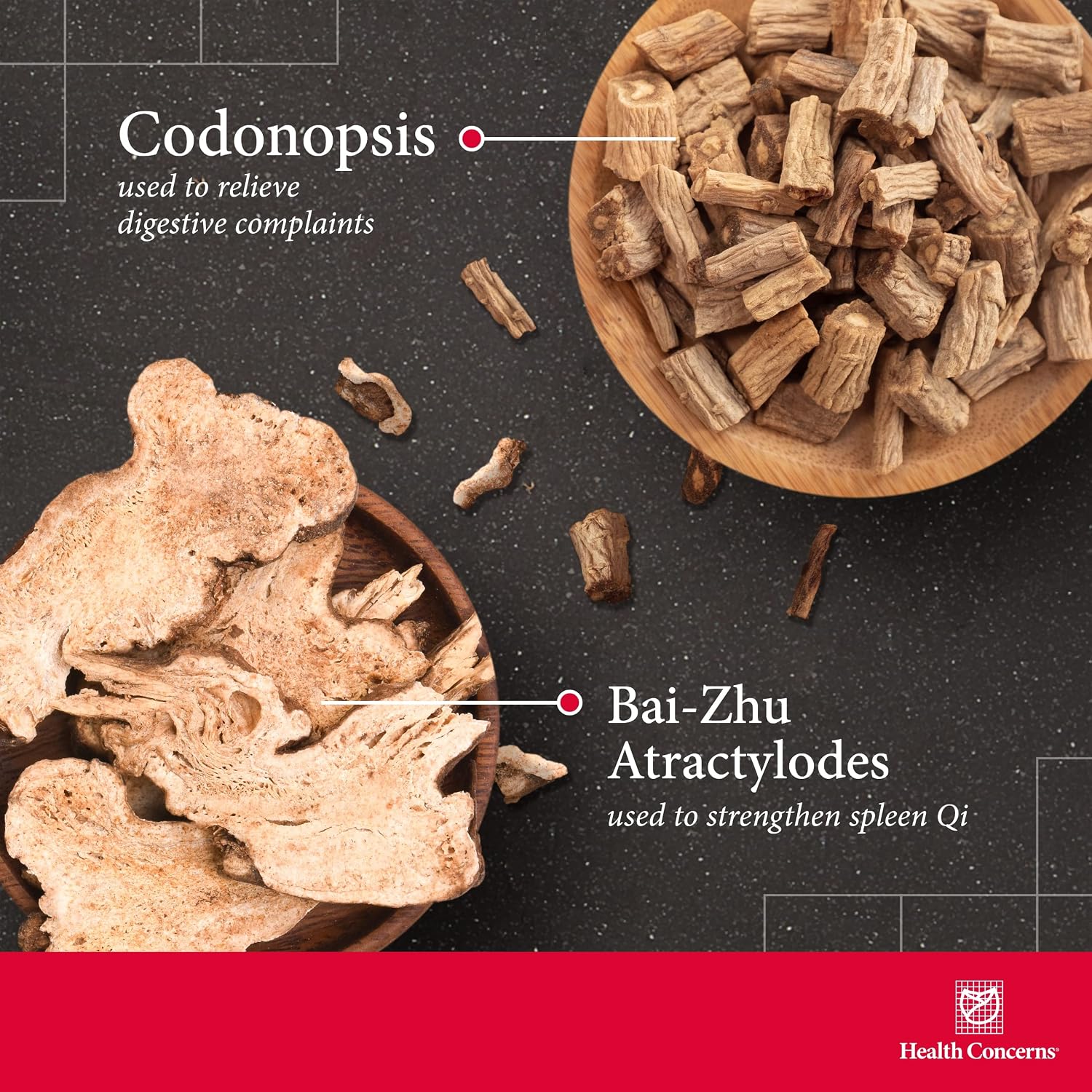 Health Concerns Shen Ling – Complemento Digestivo – Fórmula Herbal Tradicional China – 90 Cápsulas
