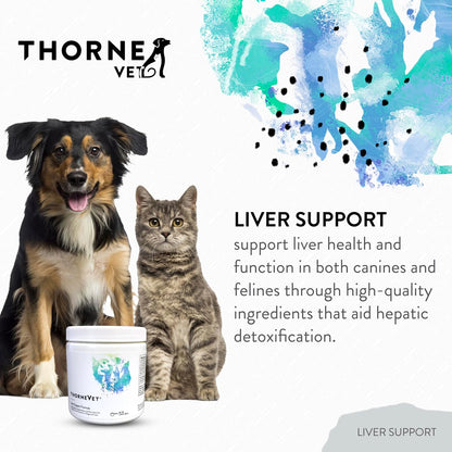 ThorneVET Liver Support Powder – Soporte – Cardo mariano (Silybum marianum): Hierba tradicionalmente utilizada – Image 2