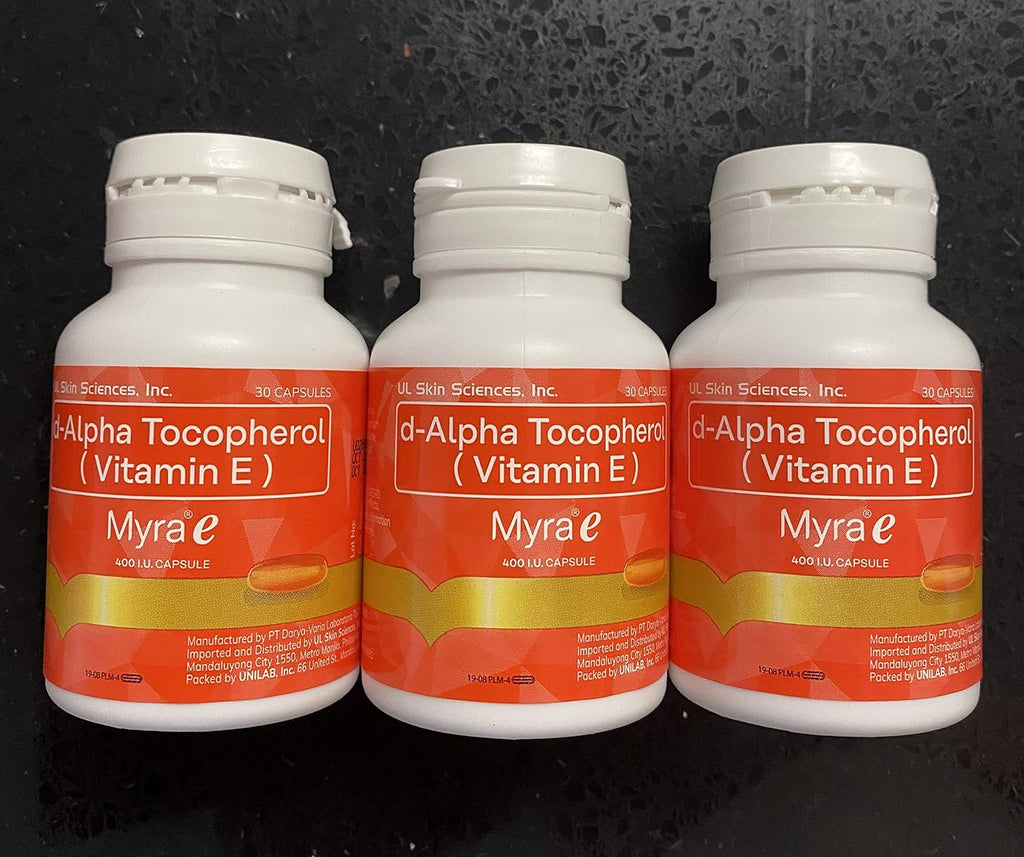 Myra E 400 UI Vitamina E d-alfa Tocoferol, 90 Cápsulas