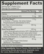 Onnit Labs Alpha Brain Instant Peach, 0.13 OZ