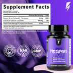 Inno Complete PMS Support - Suplemento para el síndrome premenstrual con sauzgatillo, vitamina B6 y calcio (28 cápsulas)
