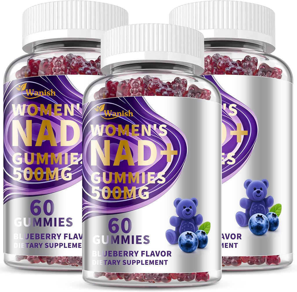 Wanish NAD Liposomal 500 mg – Nicotinamida para Mujeres, Vegano, Sin Azúcar