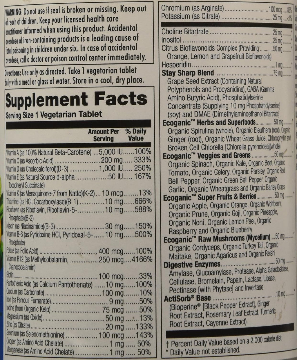 KAL Enhanced Energy for Teens - 60 comprimidos