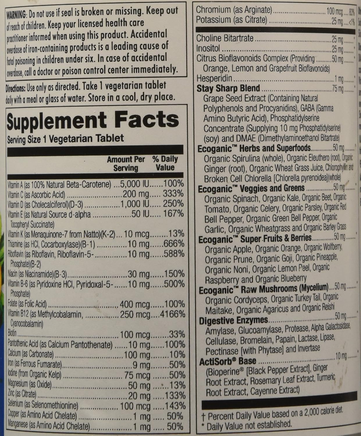 KAL Enhanced Energy for Teens - 60 comprimidos