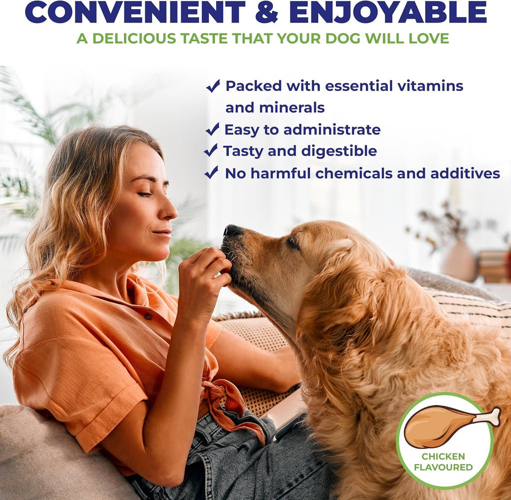 PREGNAPAWS Vitaminas Prenatales para Perros - 90 Masticables Blandos