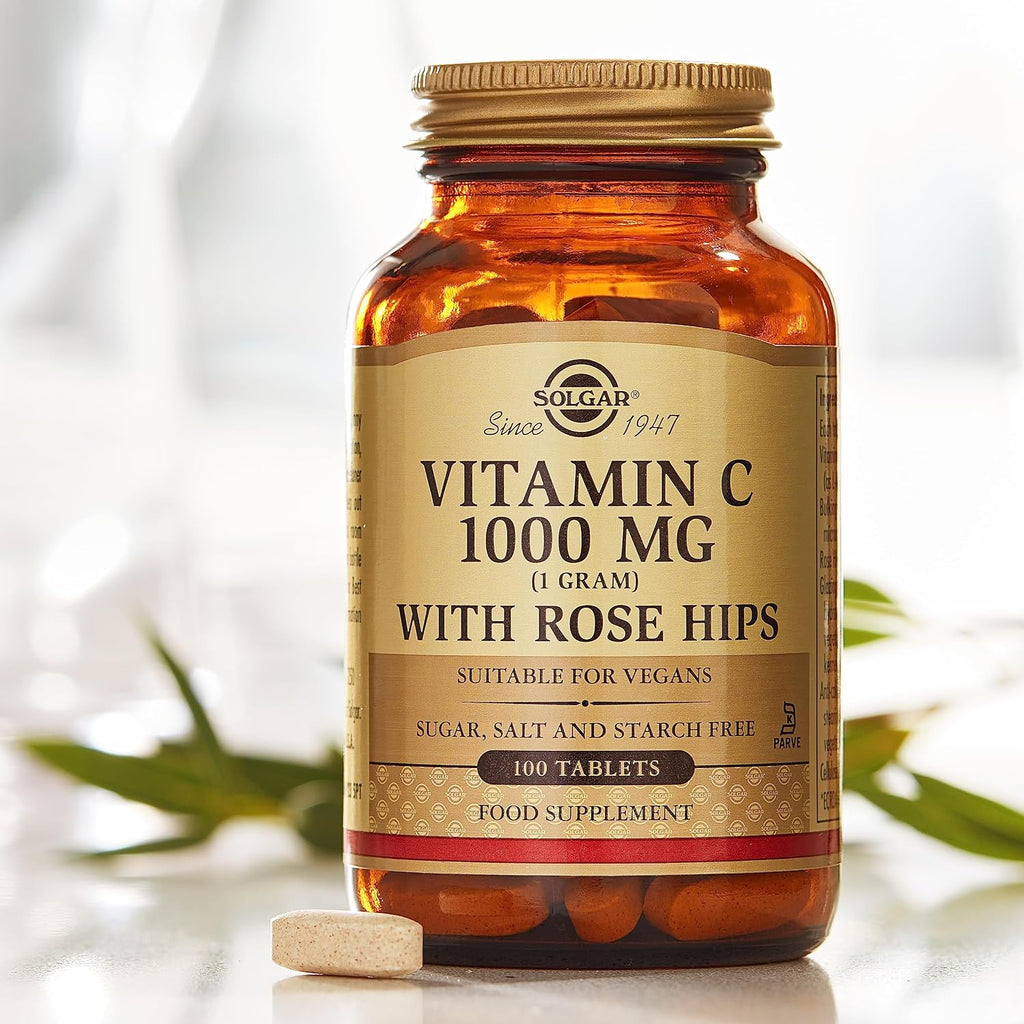 Solgar Vitamina C 1000 mg con Escaramujo, 250 Comprimidos
