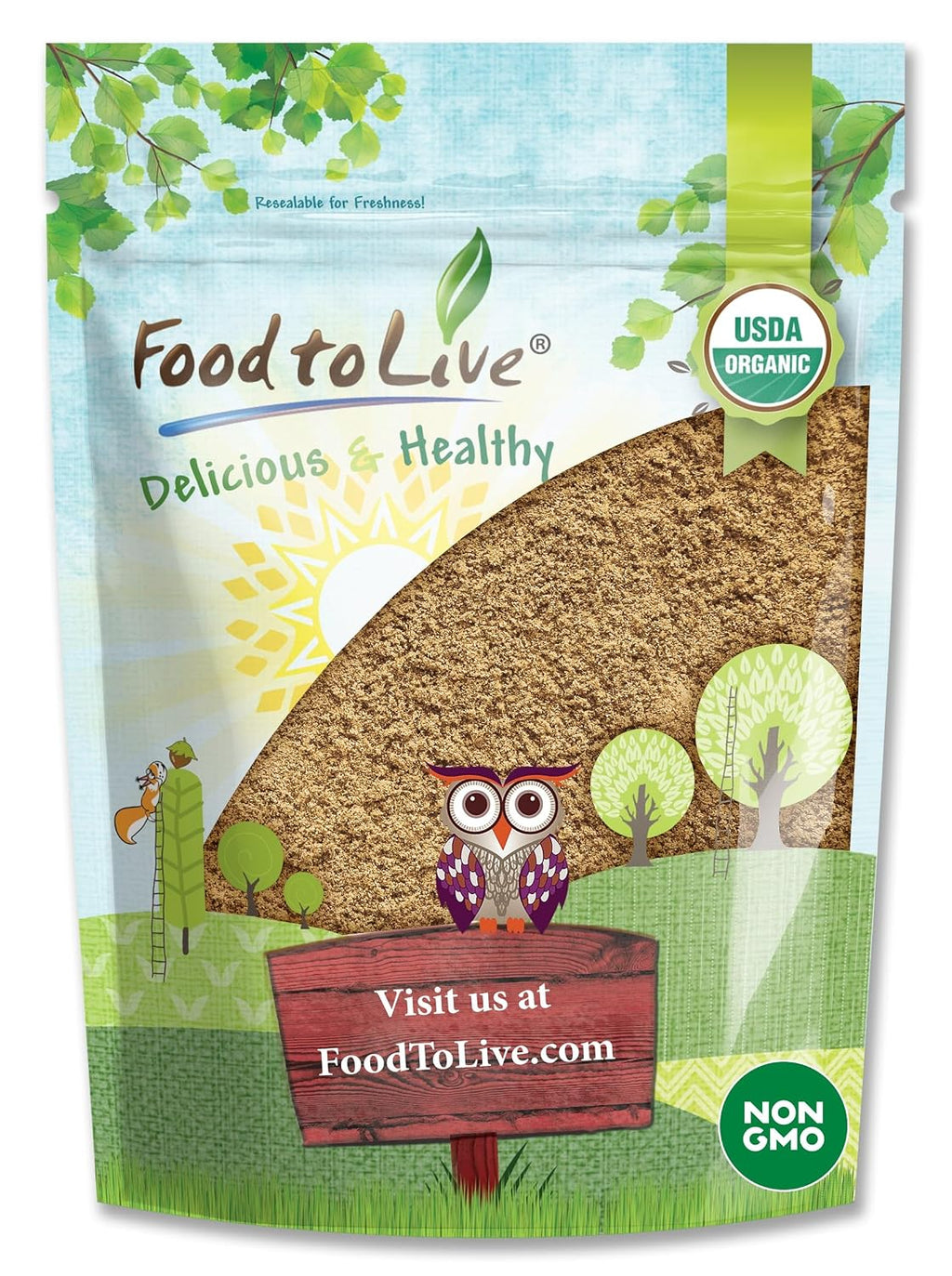 Food to Live - Polvo de Camu Camu Orgánico Liofilizado, 227 g