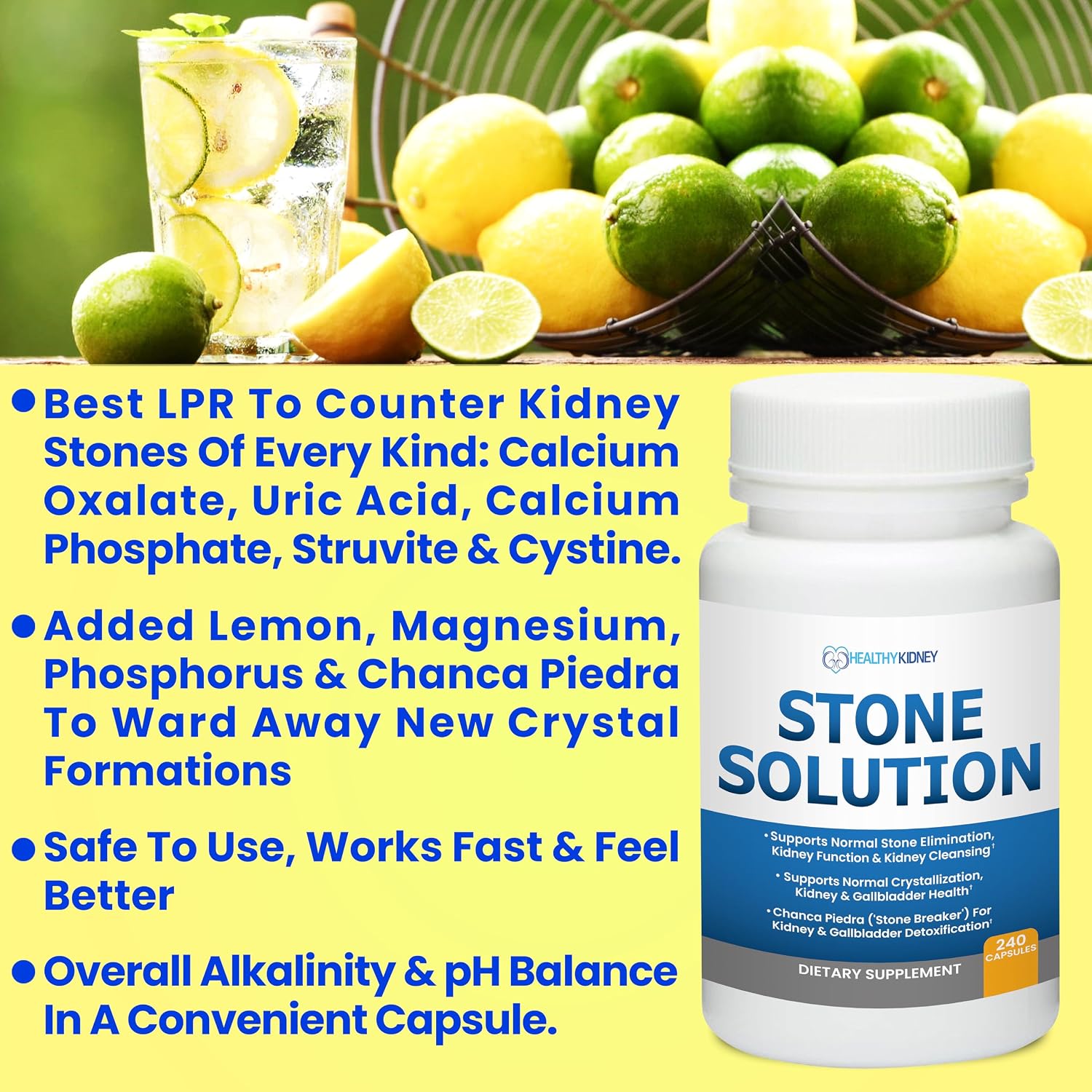 Stone Solution Cápsulas - Apoyo Renal y de la Vesícula Biliar