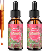 Hudetex Cortisol Supplements for Women Liquid Drops - With Ashwagandha, L-theanine, Phosphatidylserine, Rhodiola Rosea, Plus Black Pepper, Vegan, Natural Flavor, 2 Fl Oz (60 ml)