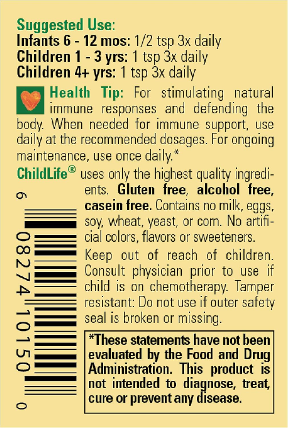 ChildLife Essentials First Defense 4 oz (Paquete de 2) - Total 8 oz