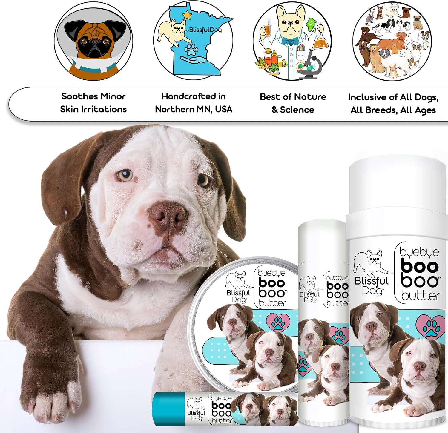 The Blissful Dog American Bulldog Booboo Butter (0.50 oz Tube)