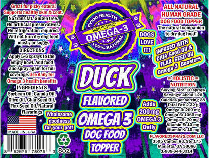 Duck Flavored Omega 3 Dog Food Topper with – Sistema inmunológico: Estos ácidos grasos apoyan las defensas – Image 3